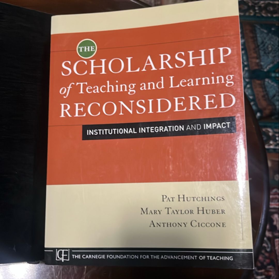 The Scholarship of Teaching and Learning Reconsidered by Pat Hutchings ...