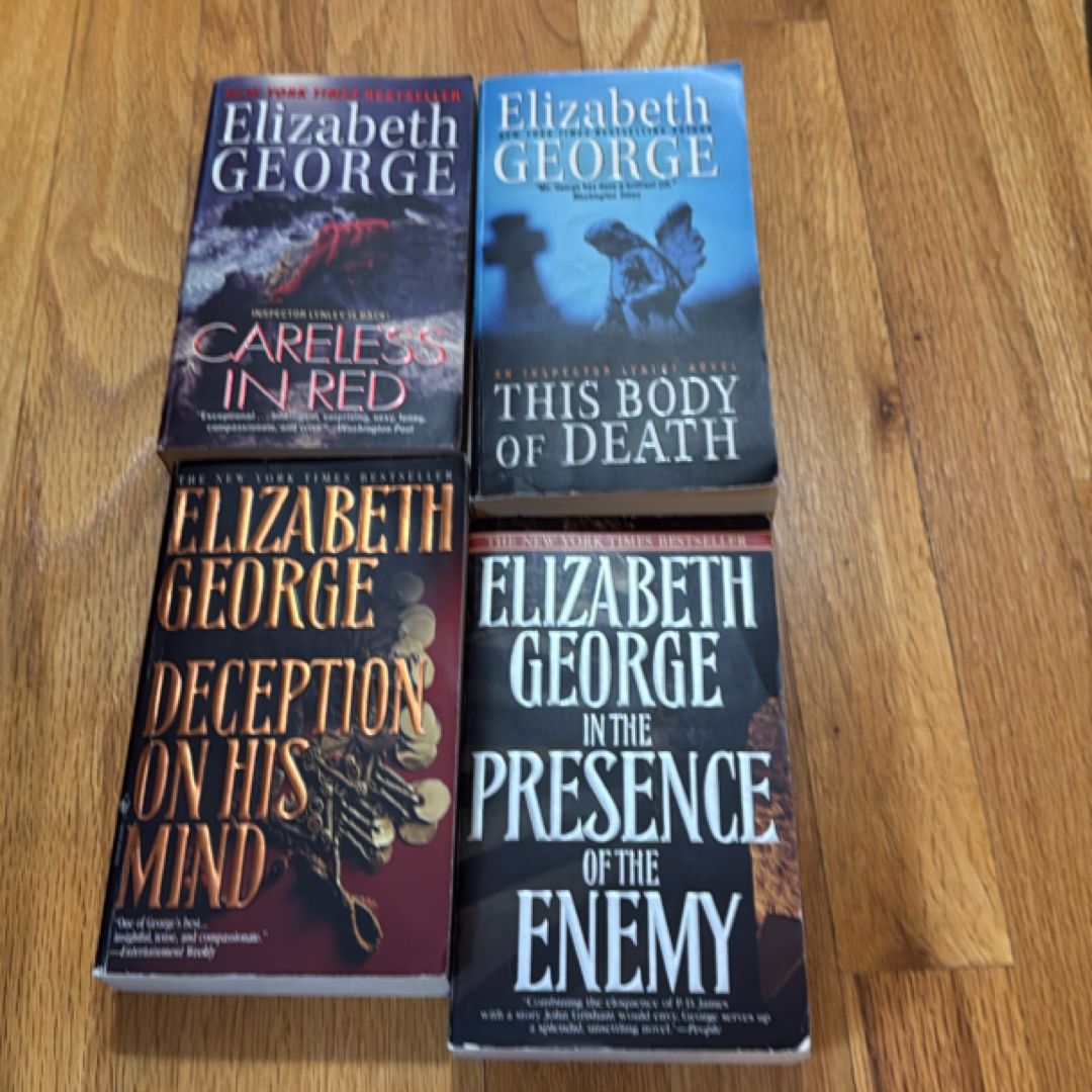 Lot of 4 paperback books by author