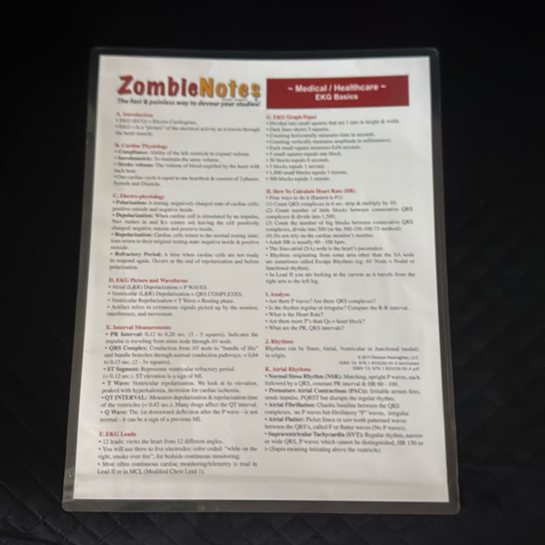 Zombie Notes EKG Basics