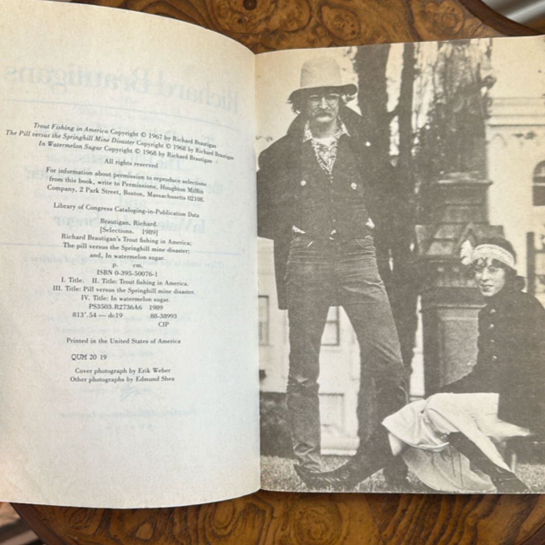 Trout Fishing in America, Pill vs Springhill Mine Disaster, in Watermelon Sugar