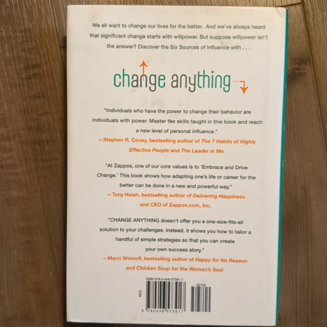Change Anything by Kerry Patterson, Joseph Grenny, David Maxfield, Ron ...