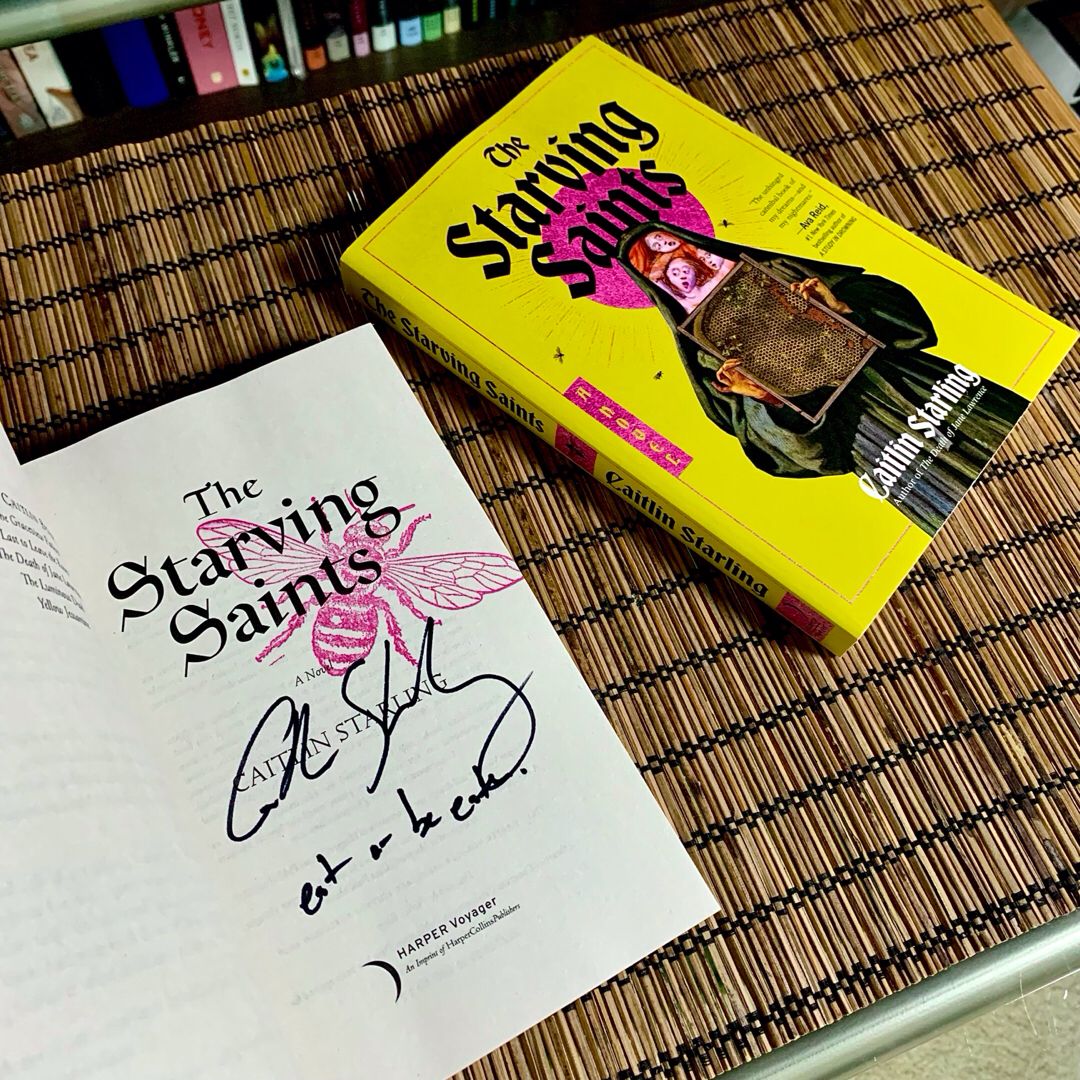Signed Stamped The Starving Saints Caitlin Starling Paperback New