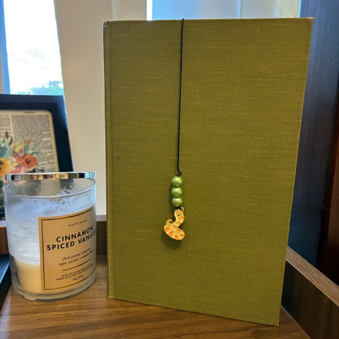 Handmade Snake Beaded Bookmark 