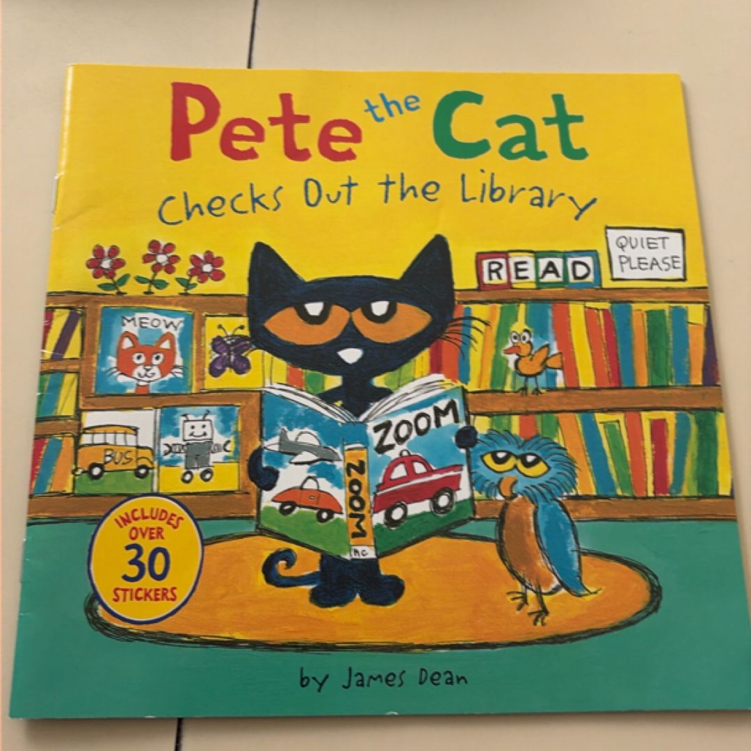 Pete the Cat Checks Out the Library