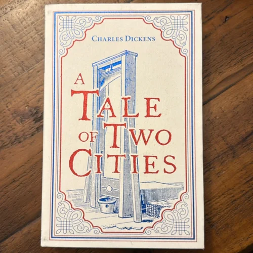 A Tale of Two Cities, Charles Dickens Classic Novel, (French Revolution; London, Love and Sacrifice), Ribbon Page Marker, Perfect for Gifting