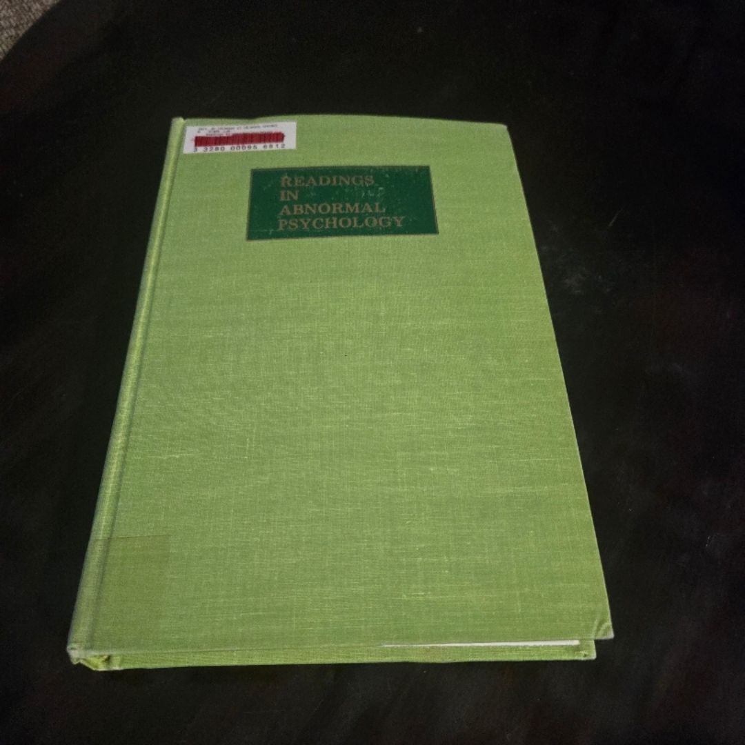 Readings in Abnormal Psychology