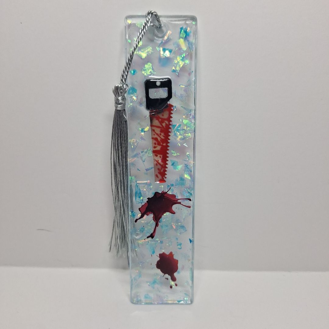 Bloody Saw Handmade Bookmark 