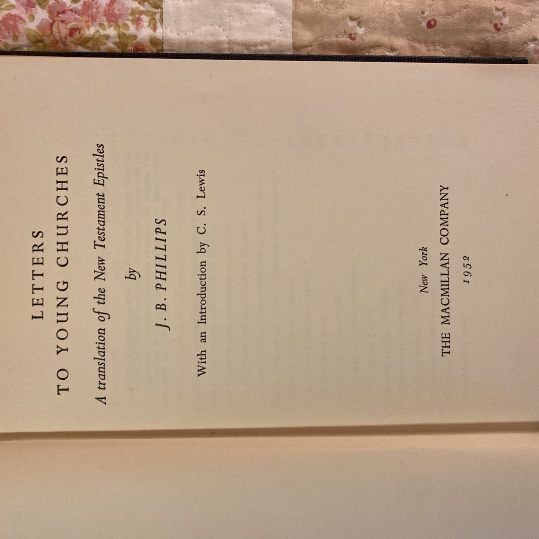 Letters To Young Churches 