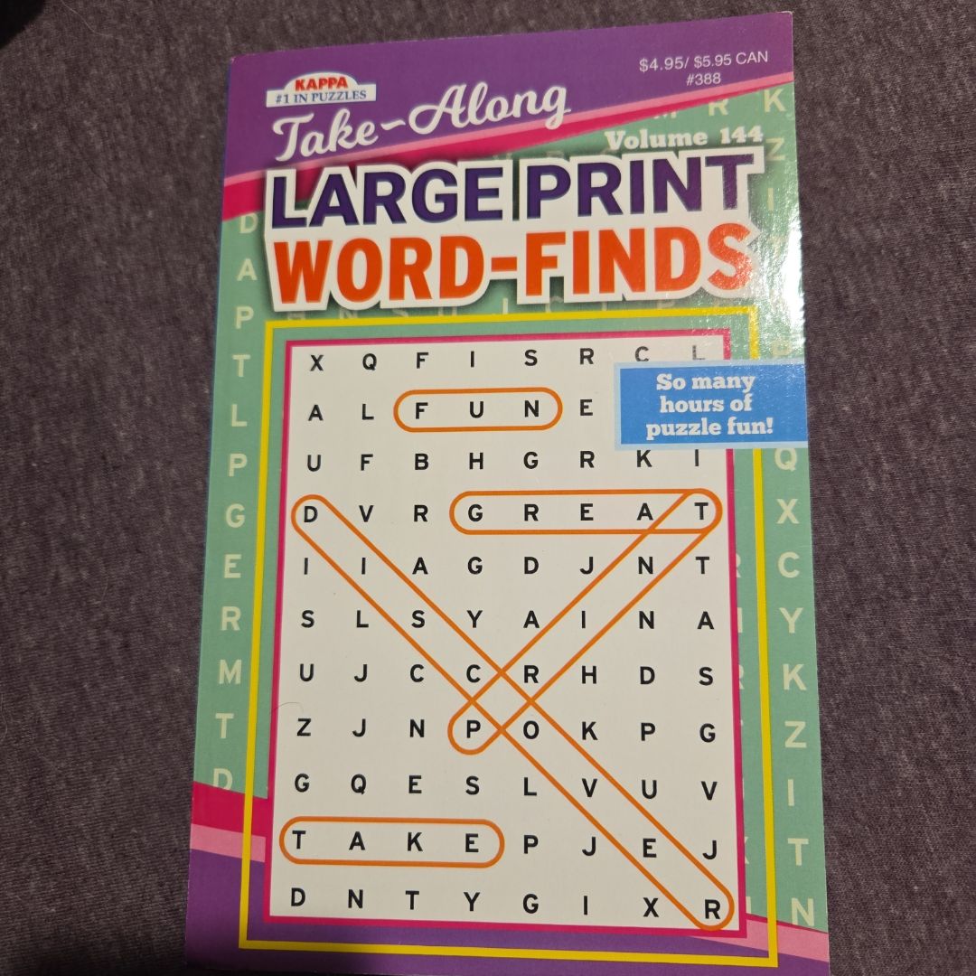 Large Print Word-Finds Volume 144