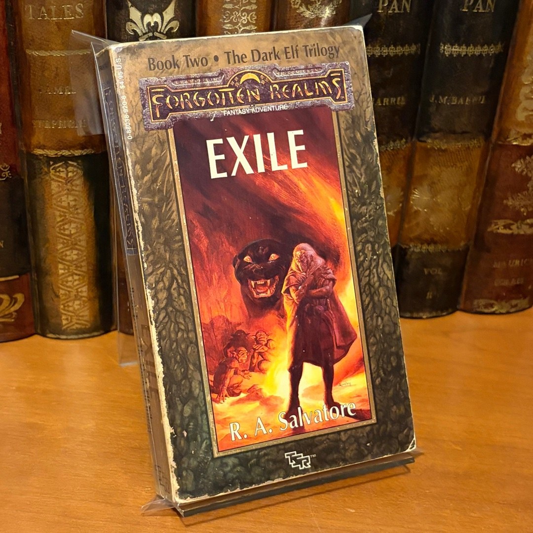Forgotten Realms: Exile, Dark Elf 2, Legend of Drizzt, First Edition First Printing