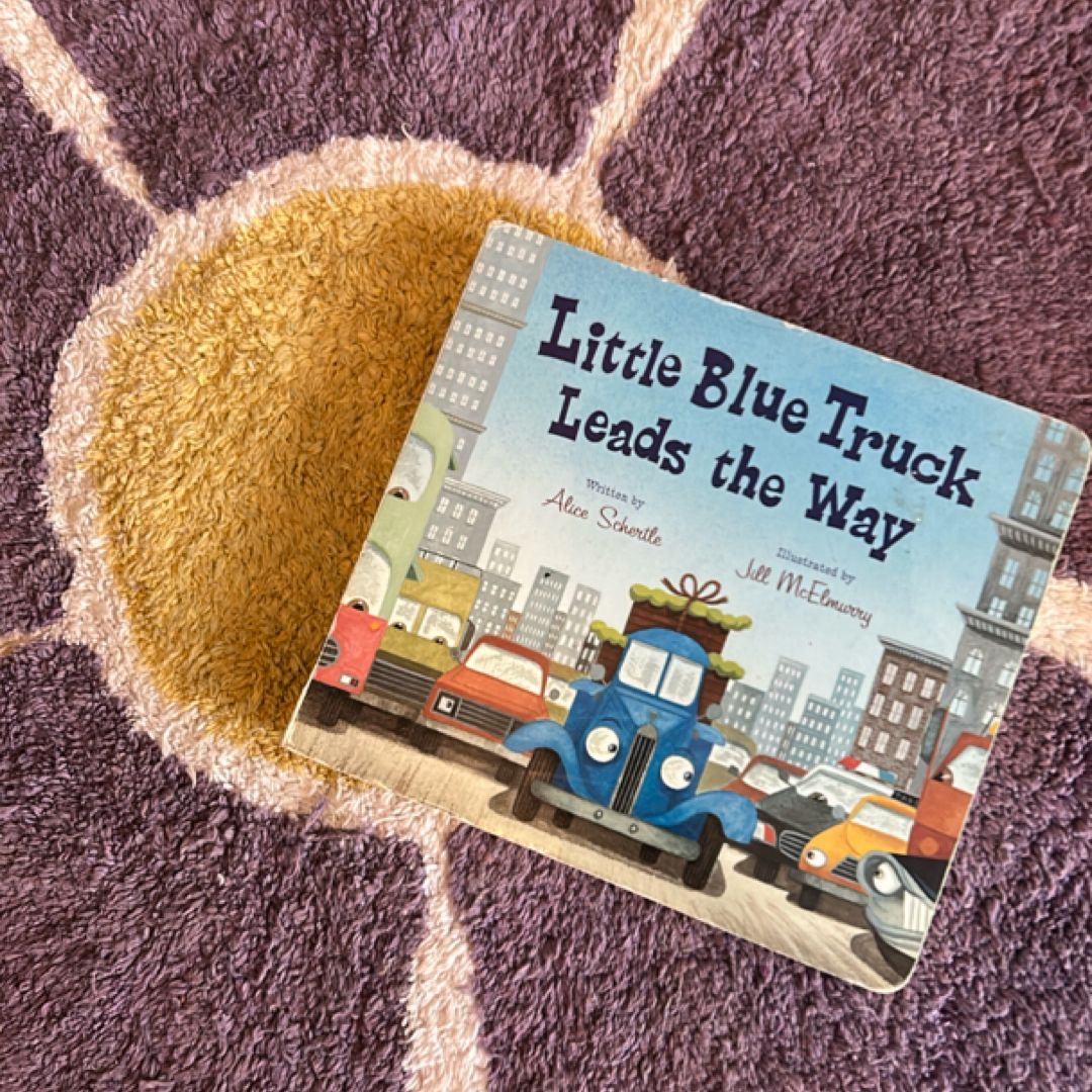 Little Blue Truck Leads the Way Board Book
