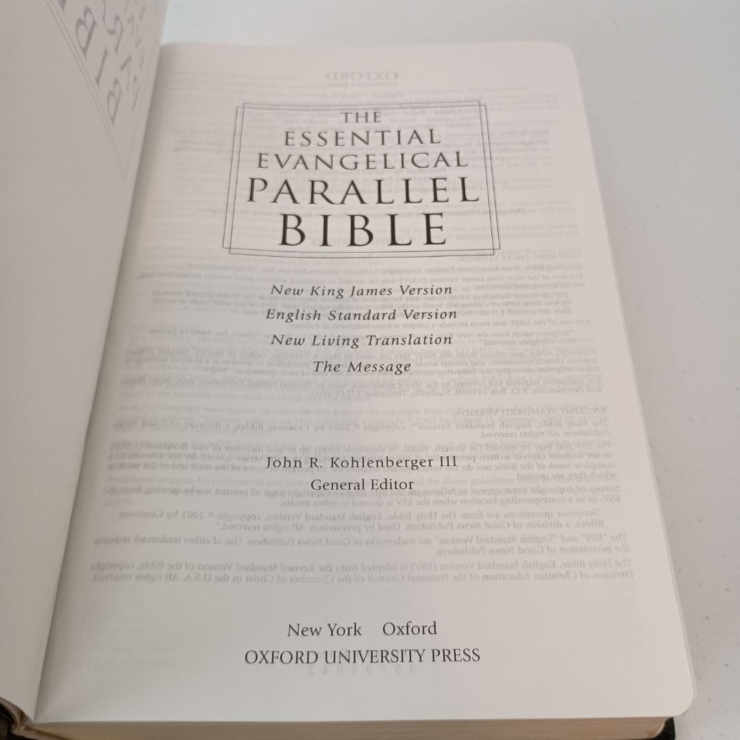The Essential Evangelical Parallel Bible by John R. Kohlenberger ...