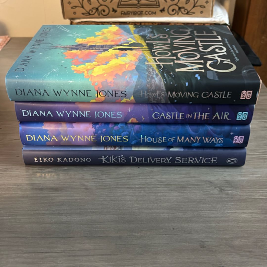 Howls moving castle; Castle in the air; House of many ways; Kikis Delivery Service Fairyloot editions
