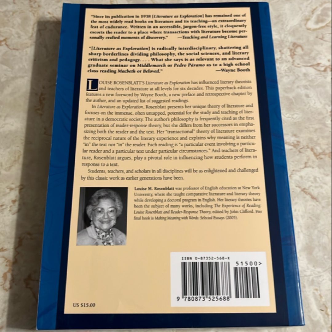 Literature As Exploration by Louise M. Rosenblatt, Wayne C. Booth