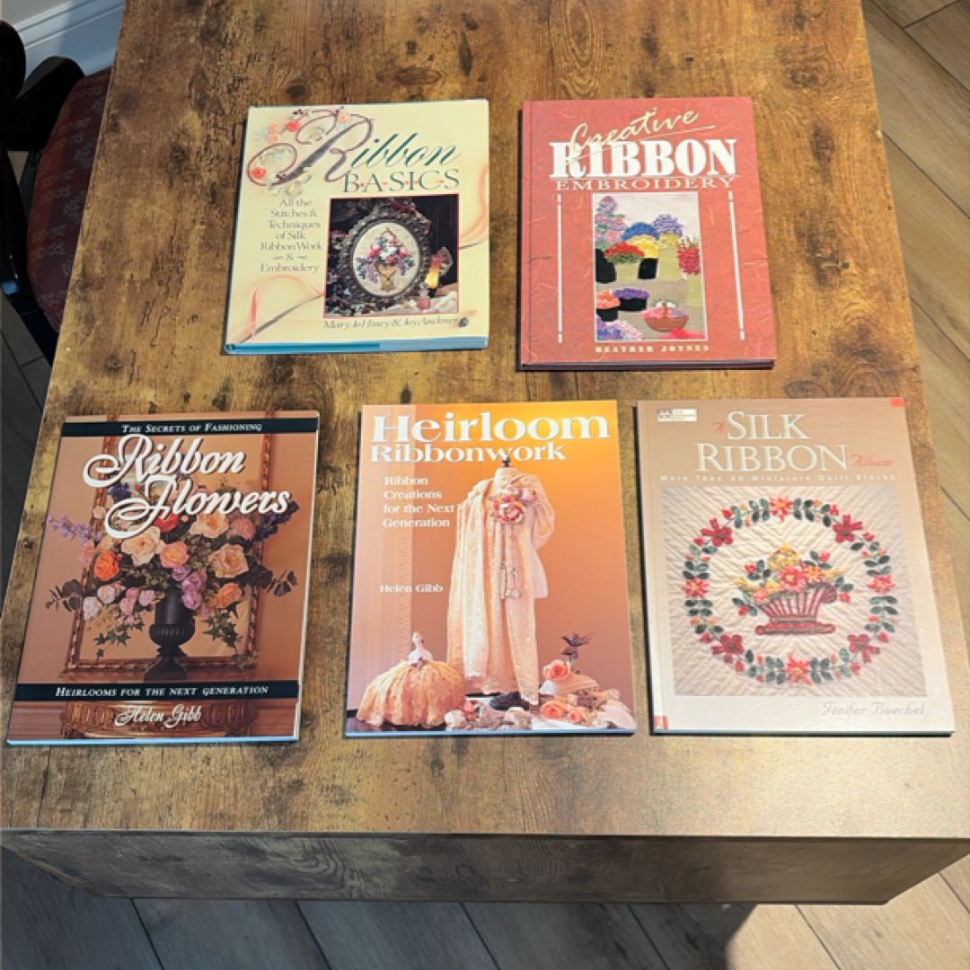 Lot of 5 Ribbon Work Craft Books