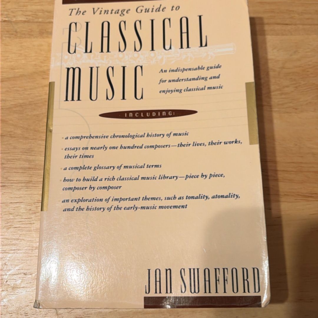 The Vintage Guide to Classical Music by Jan Swafford, Paperback ...