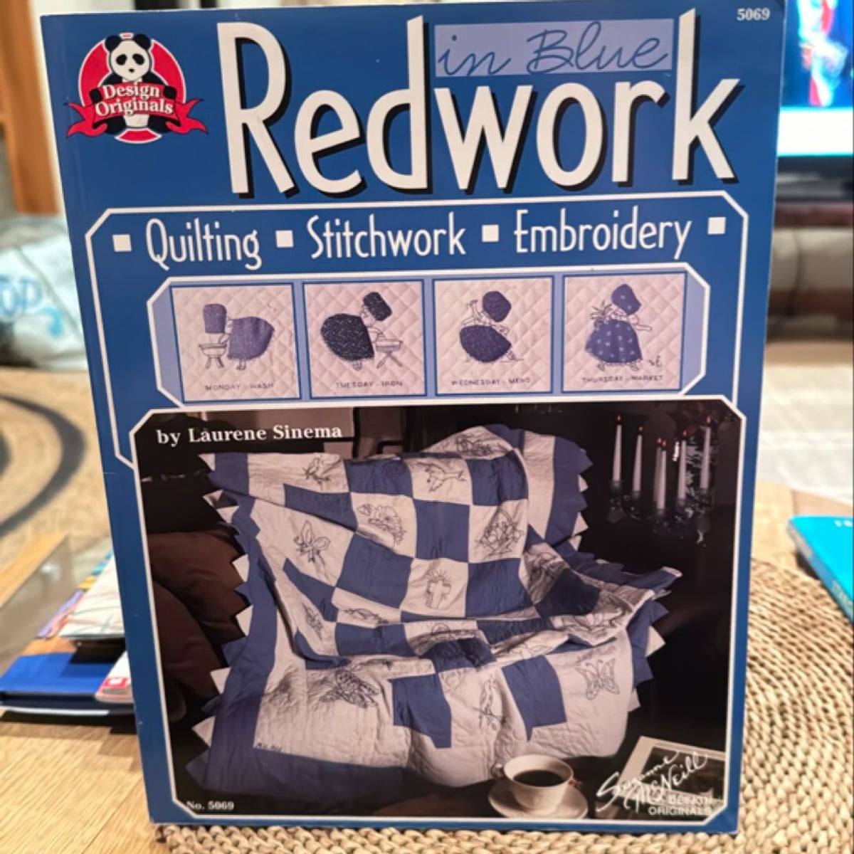 Redwork in Blue by Laurene Sinema, Suzanne McNeill