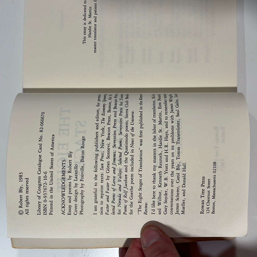 The Eight Stages of Translation