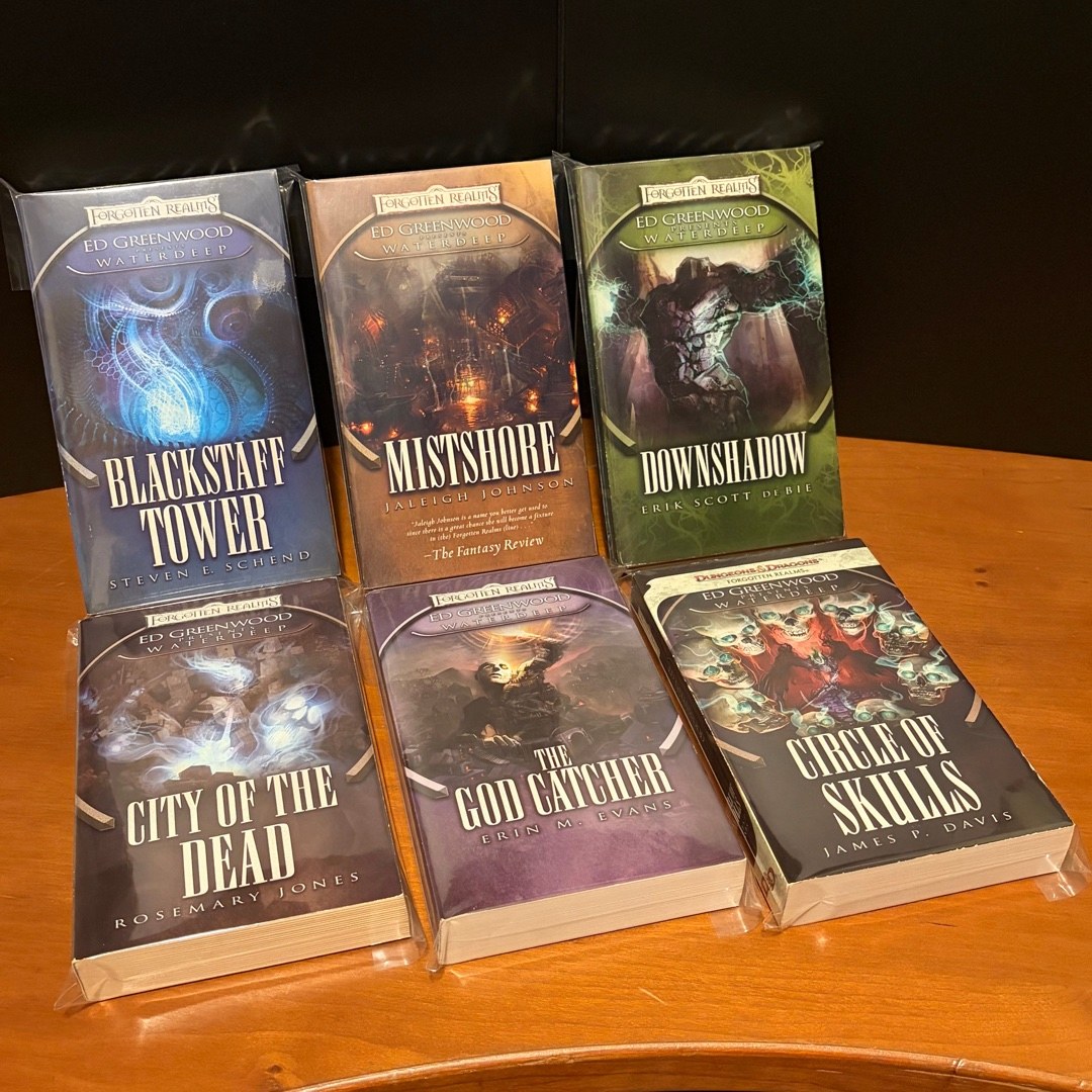 Forgotten Realms: Complete First Edition Ed Greenwood Presents Waterdeep Series 1-6: Blackstaff Tower, Mistshore, Downshadow, City of the Dead, The God Catcher, Circle of Skulls