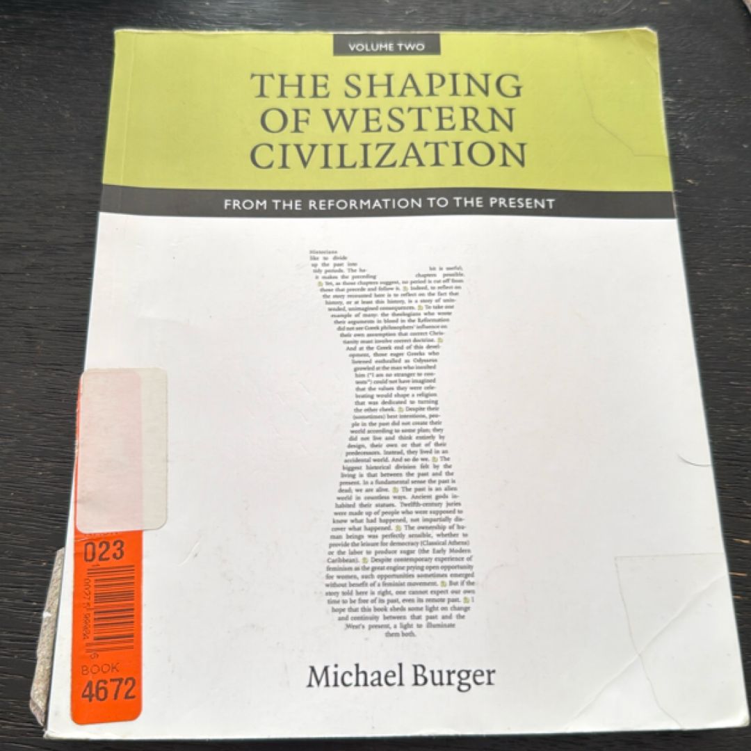 The Shaping of Western Civilization, Volume II