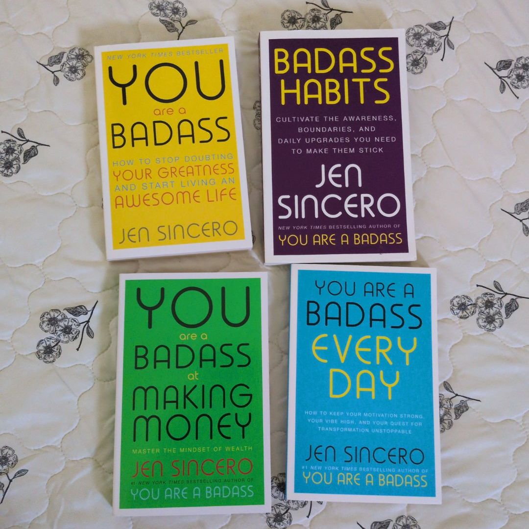 You Are a Badass Series 4 Books Collection Set by Jen Sincero (You Are a Badass, You Are a Badass at Making Money, You Are a Badass Every Day & Badass Habits)