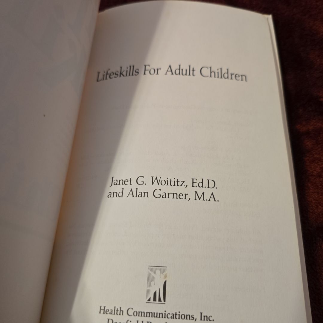 Lifeskills for Adult Children
