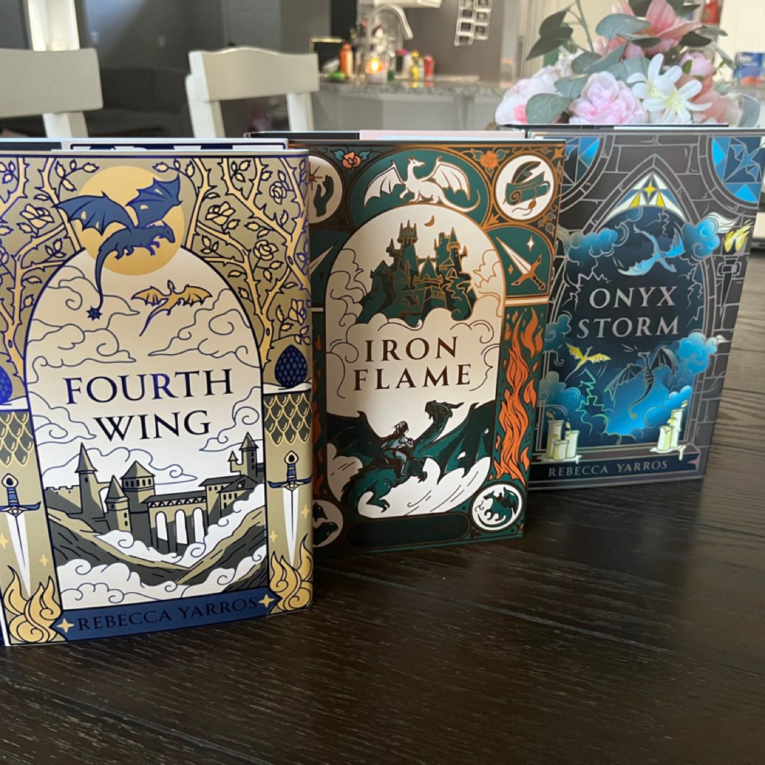 The Empyrean Series, 3 Books Collection Set, Fourth Wing, Iron Flame, Onyx Storm, by Rebecca Yarros