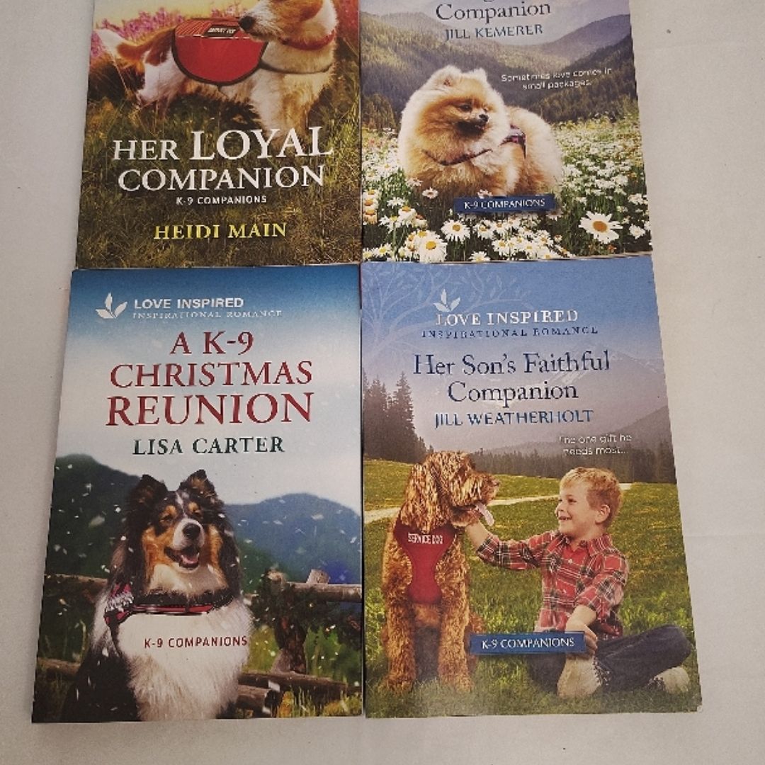 Love Inspired K9 Companions 4 Book Lot Loyal Christmas Faithful Son