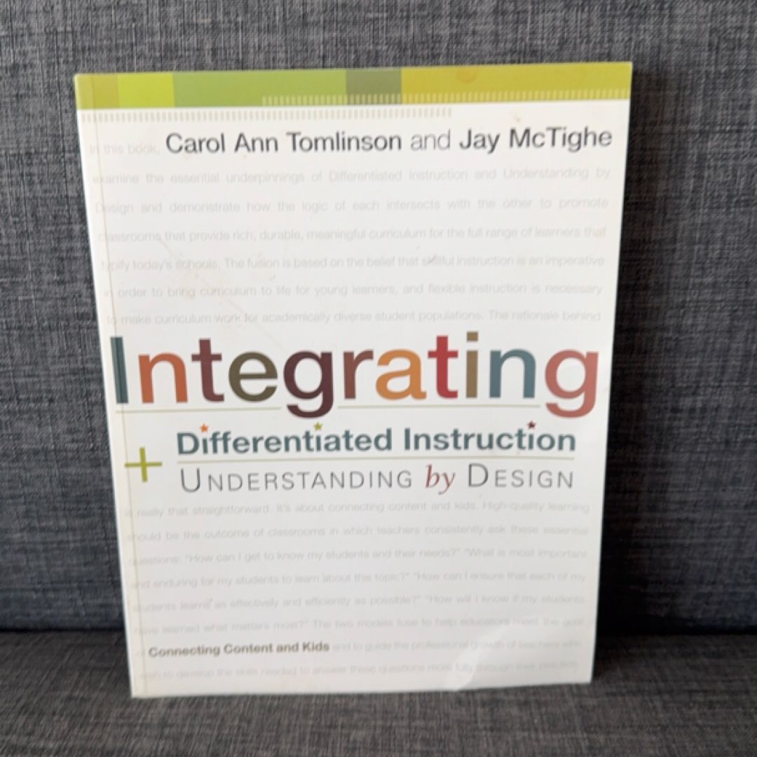 Integrating Differentiated Instruction and Understanding by Design