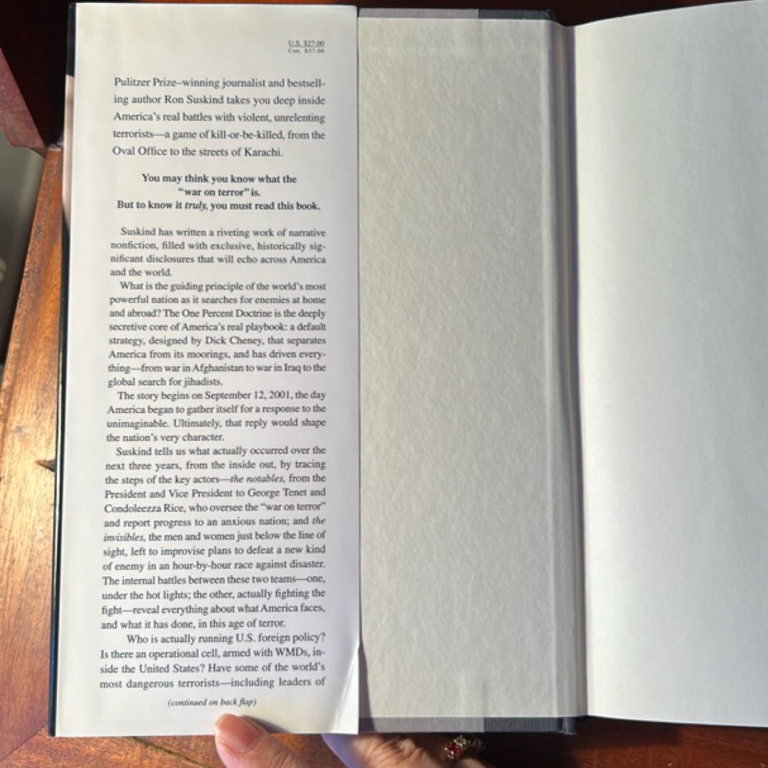 The One Percent Doctrine (2006 1st Print)