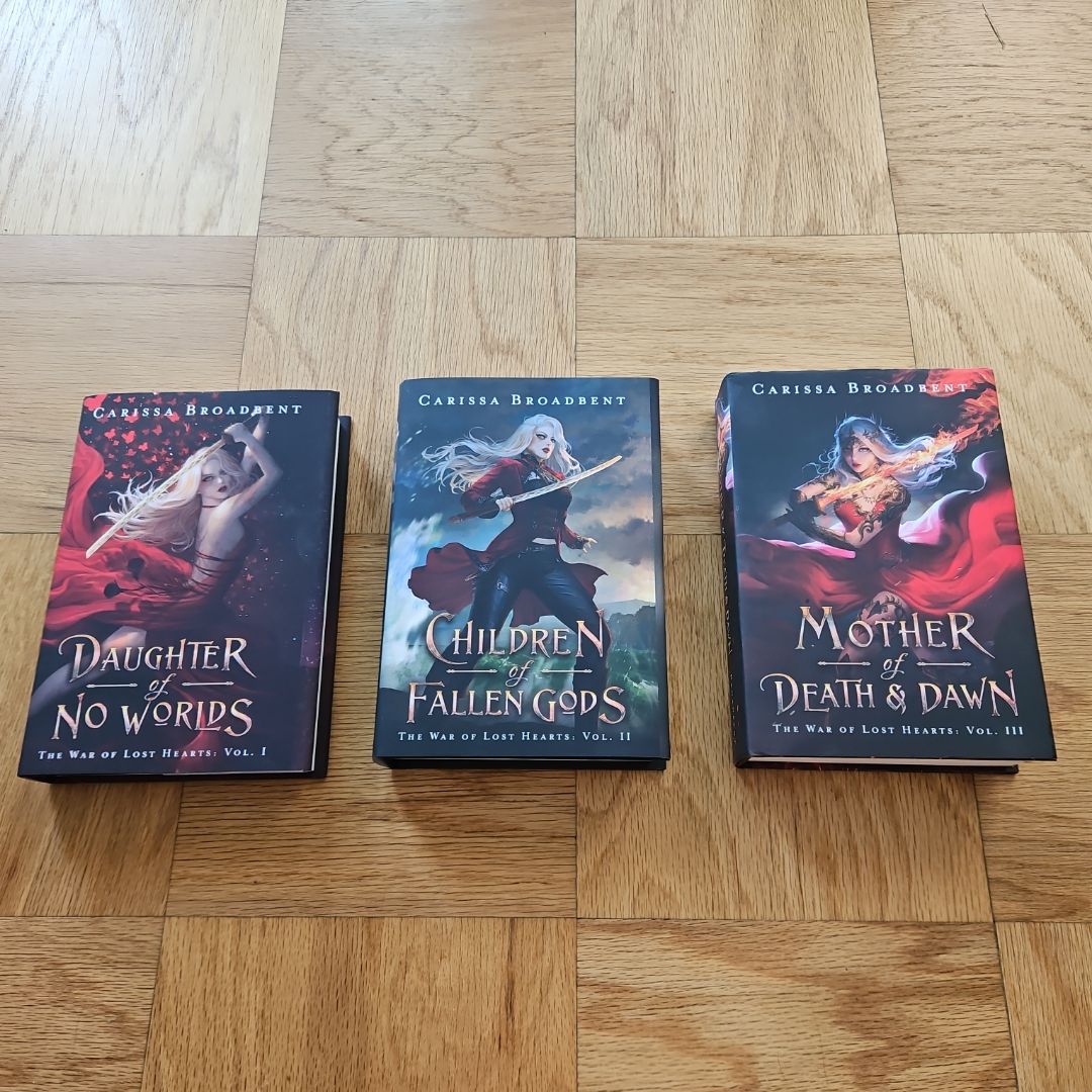 SIGNED OOP Daughter of No Worlds Trilogy by Carissa Broadbent