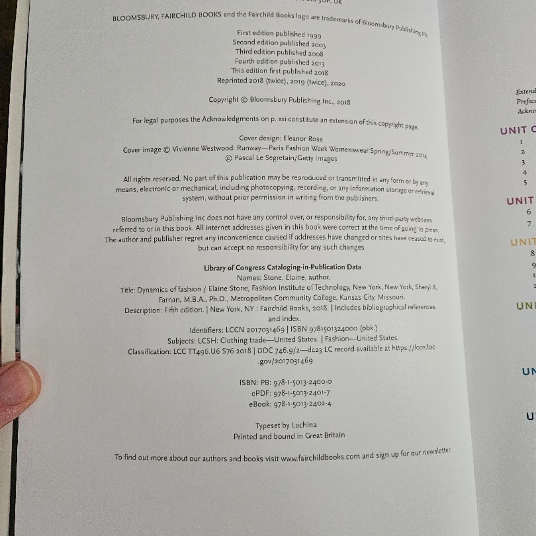 The Dynamics of Fashion - 5th Edition 