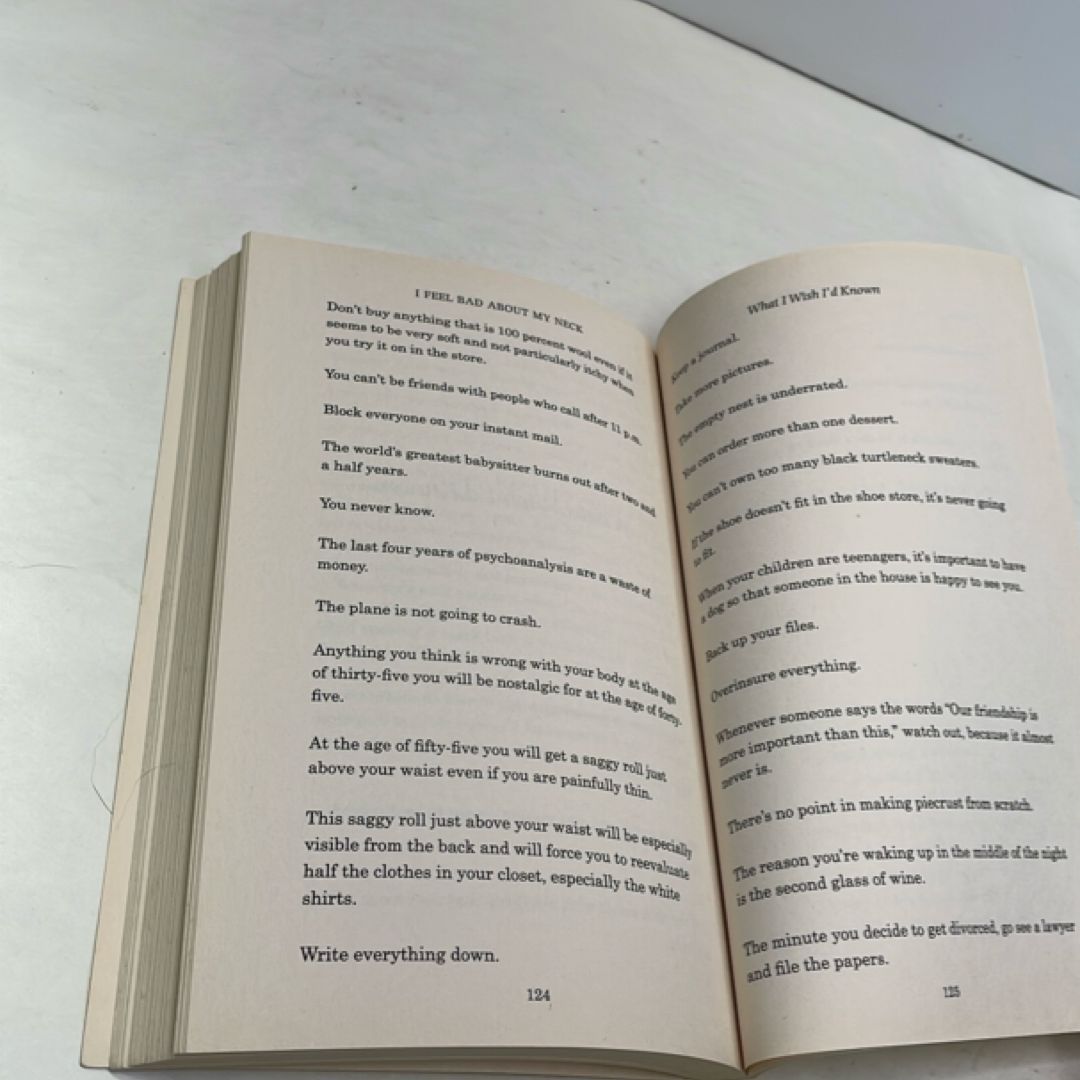 I Feel Bad about My Neck