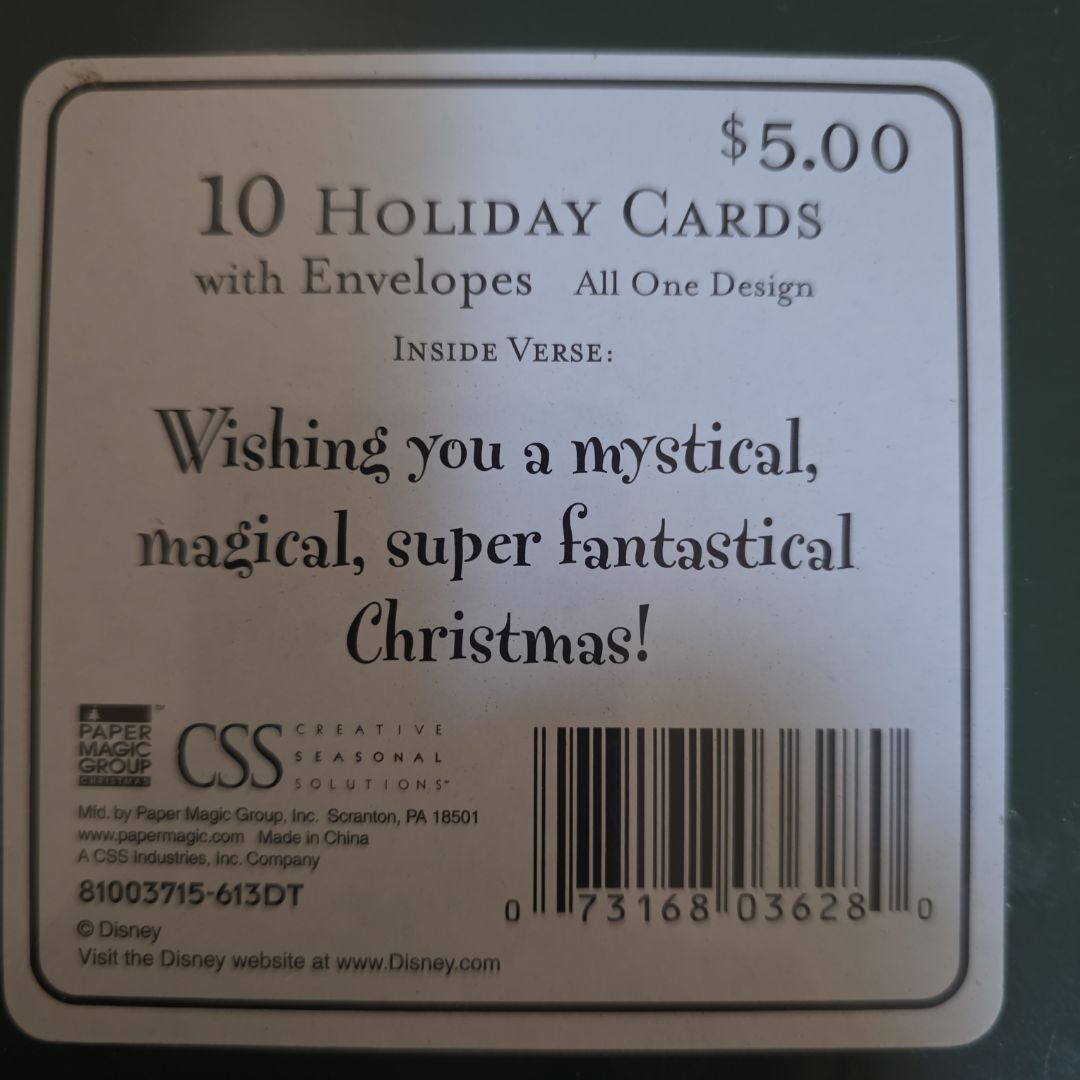 Tinker Bell Holiday Cards