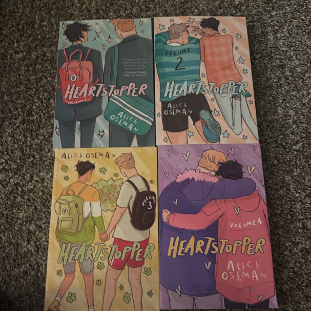 Heartstopper Series Volume 1-4 Books Set