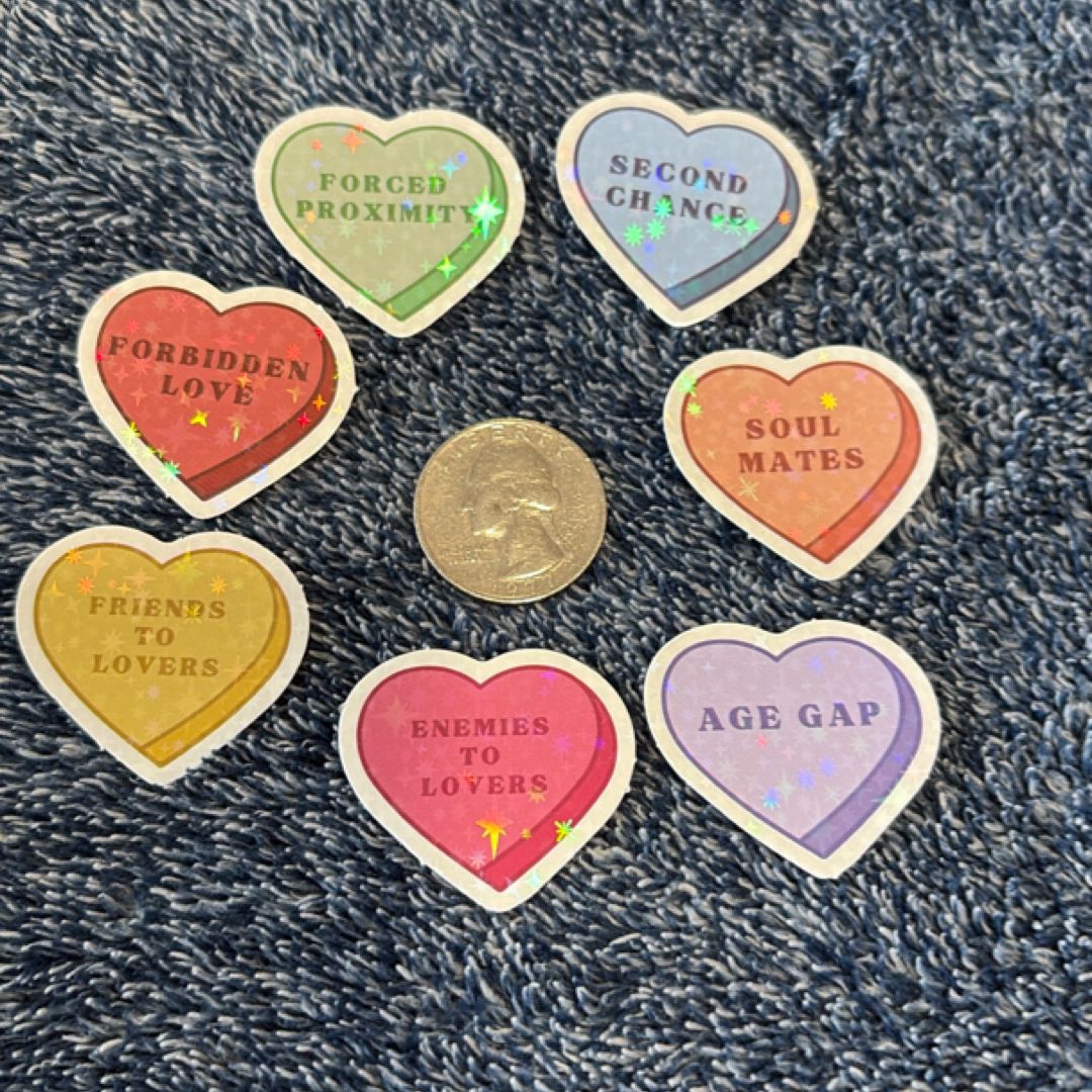 ‘Sweethearts’ Bookish Stickers