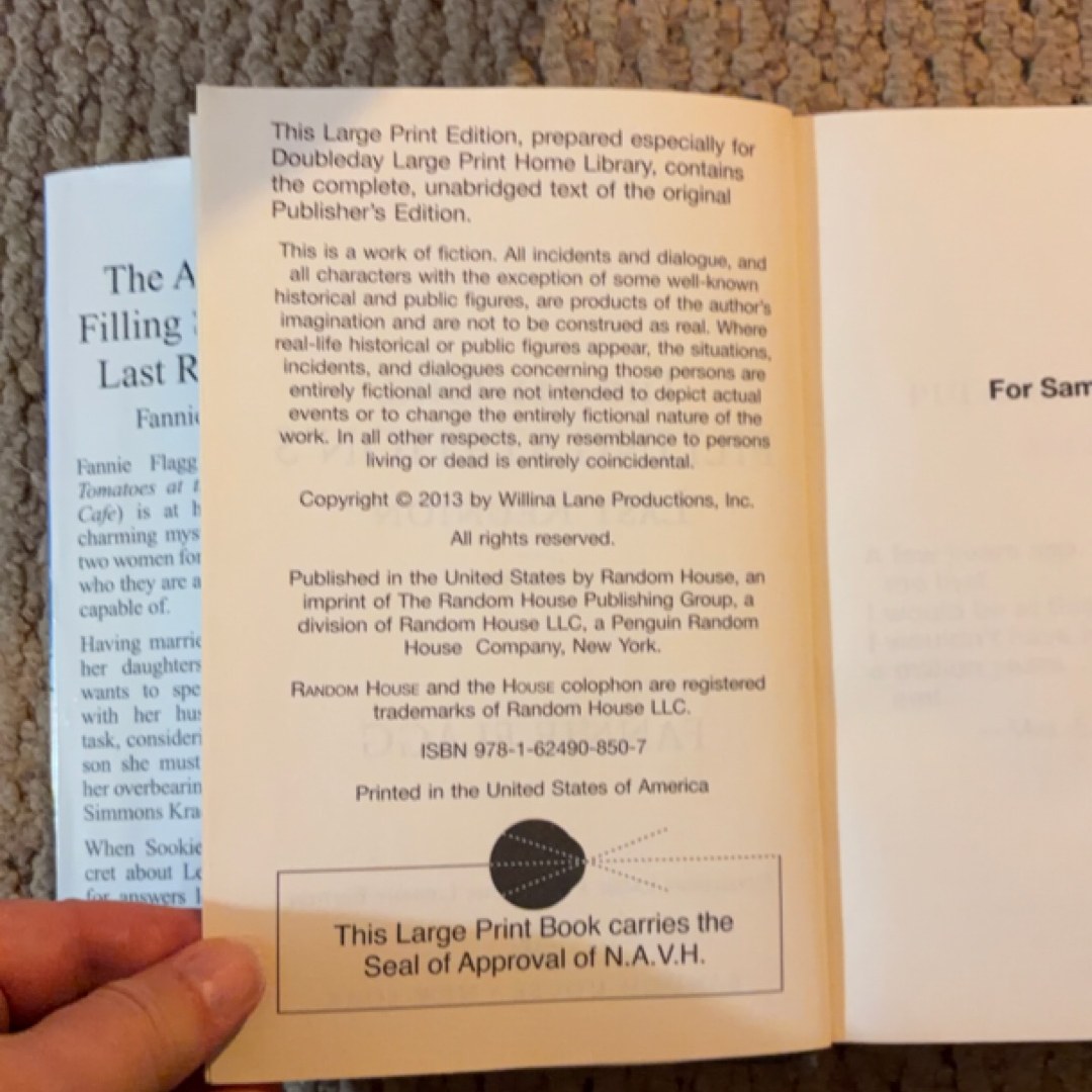 LARGE PRINT The All-girl Filling Station's Last Reunion A Novel