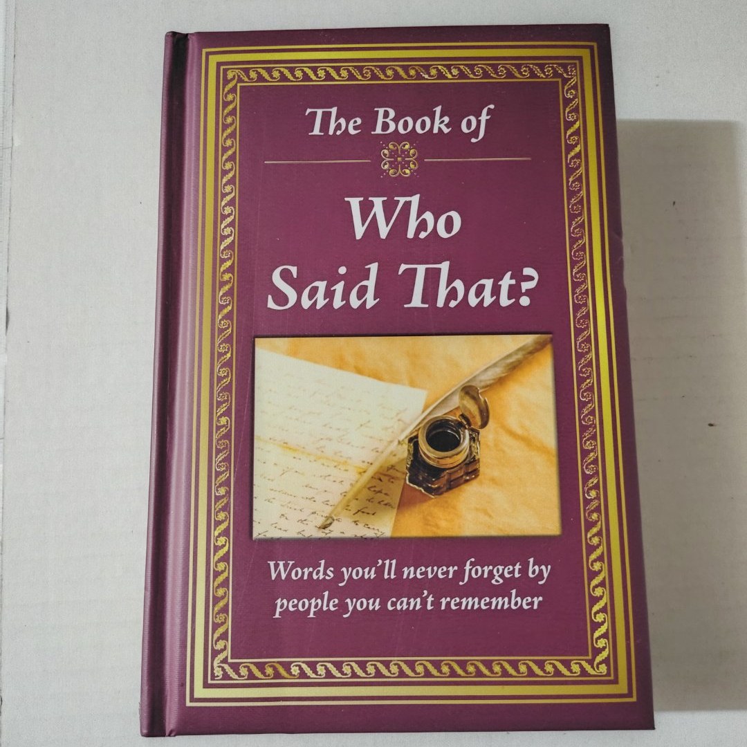 Realy Big Book Who Said That