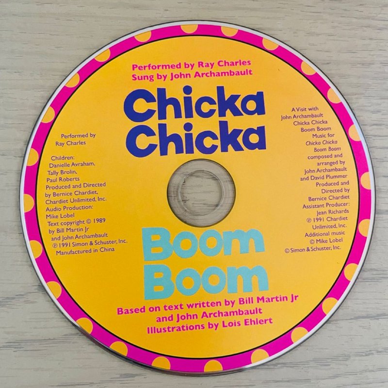 ✓ Chicka Chicka Boom Boom-Book & CD by Bill Martin; John