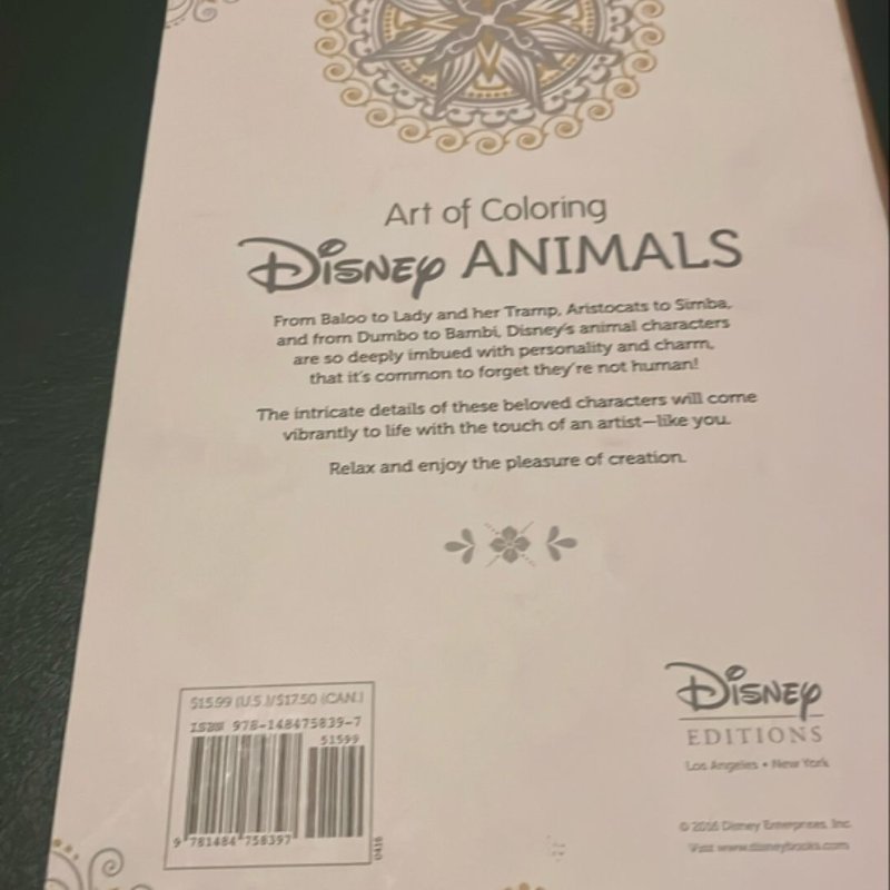 Art of Coloring: Disney Animals