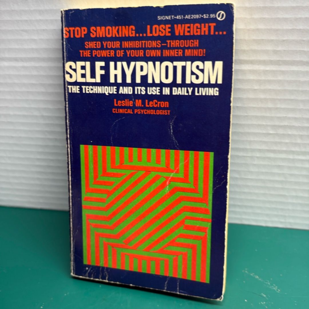 Self hypnotism self help book stop smoking lose weight 