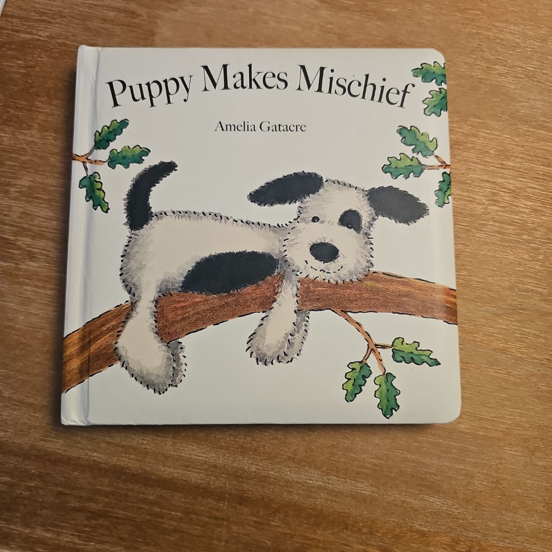 Jellycat Puppy Makes Mischief