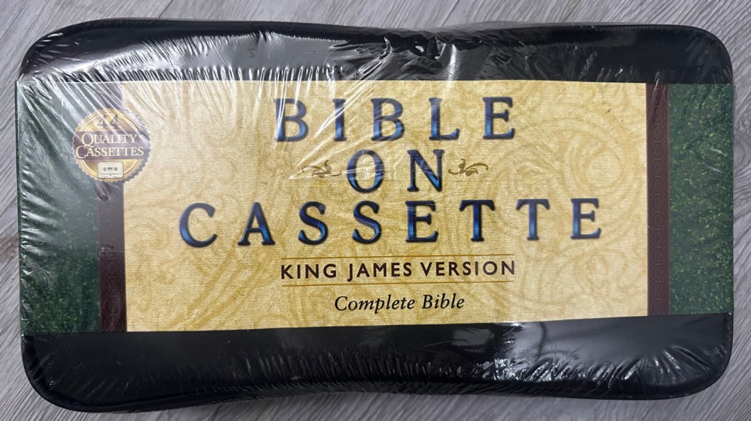Vintage 1997 KJV Bible on Cassette 44 Tape Set Stephen Johnston NEW SEALED 