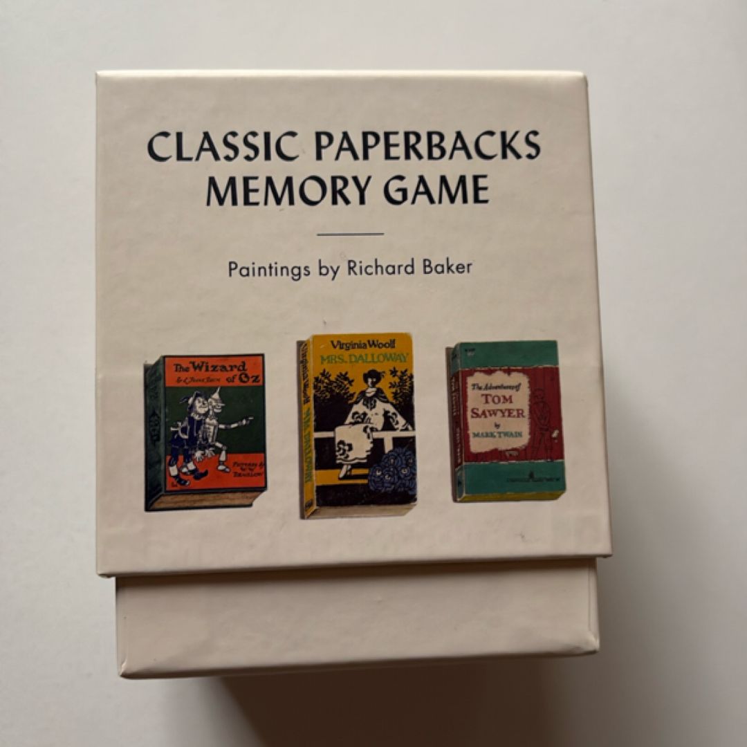 Classic Paperbacks Memory Game