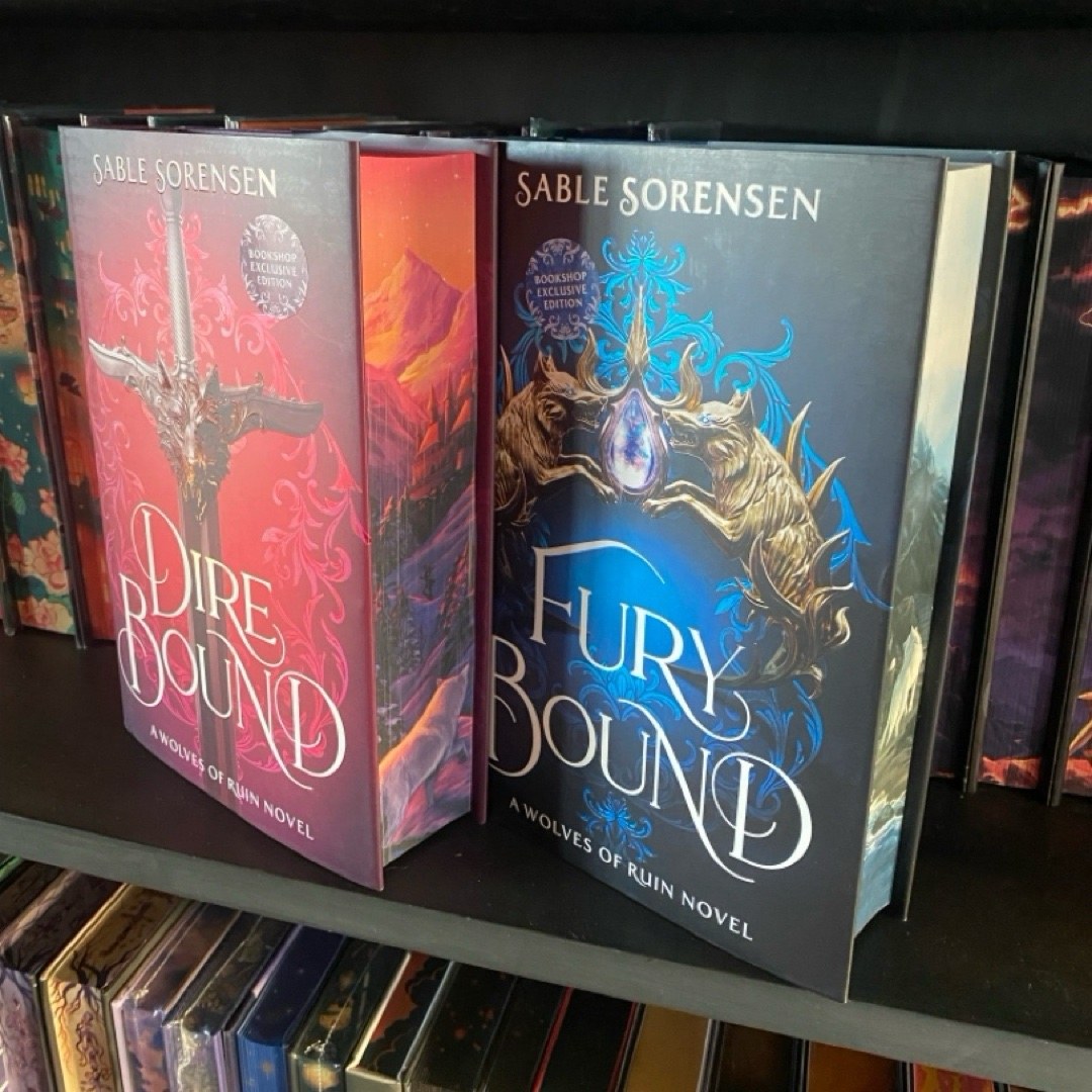 Waterstones Dire Bound & Fury Bound by Sable Sorenson! New! 