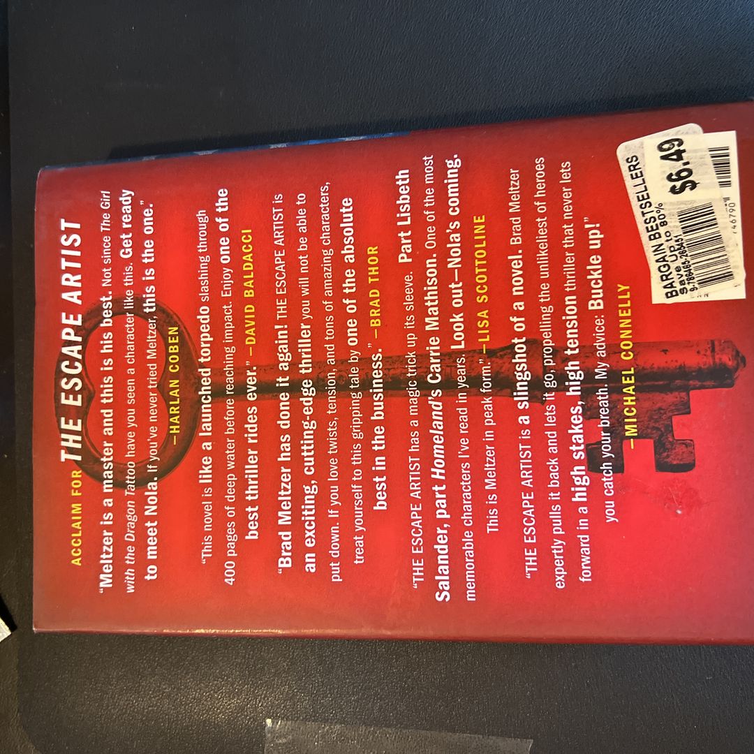 The Escape Artist (Like New Hardcover)