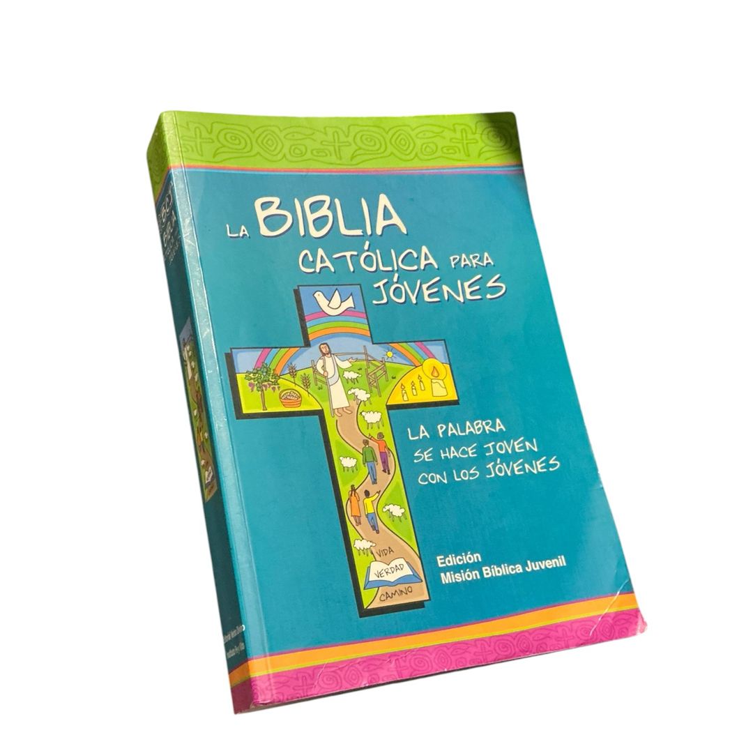 La biblia católica para jóvenes ed. gris, rústica, Misión Bíblica Juvenil