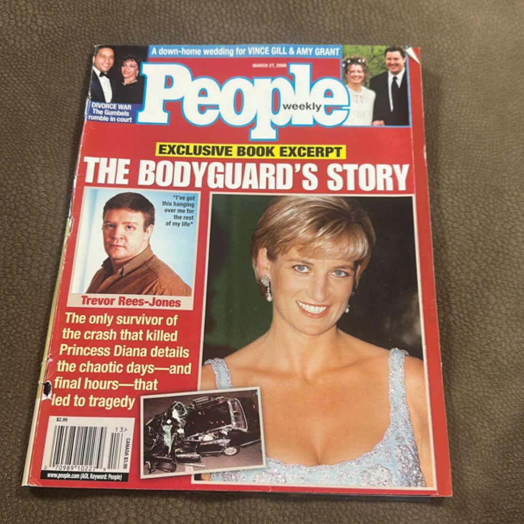 People Magazine March 27, 2000; Princess Diana: The Bodyguards Story. Vince Gill