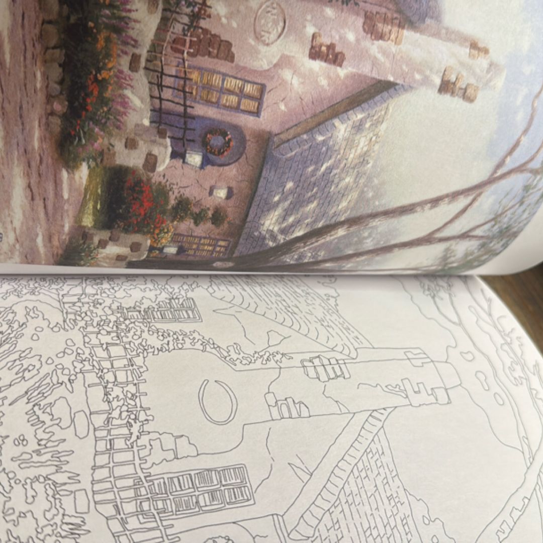 Posh Adult Coloring Book: Thomas Kinkade Designs for Inspiration and Relaxation