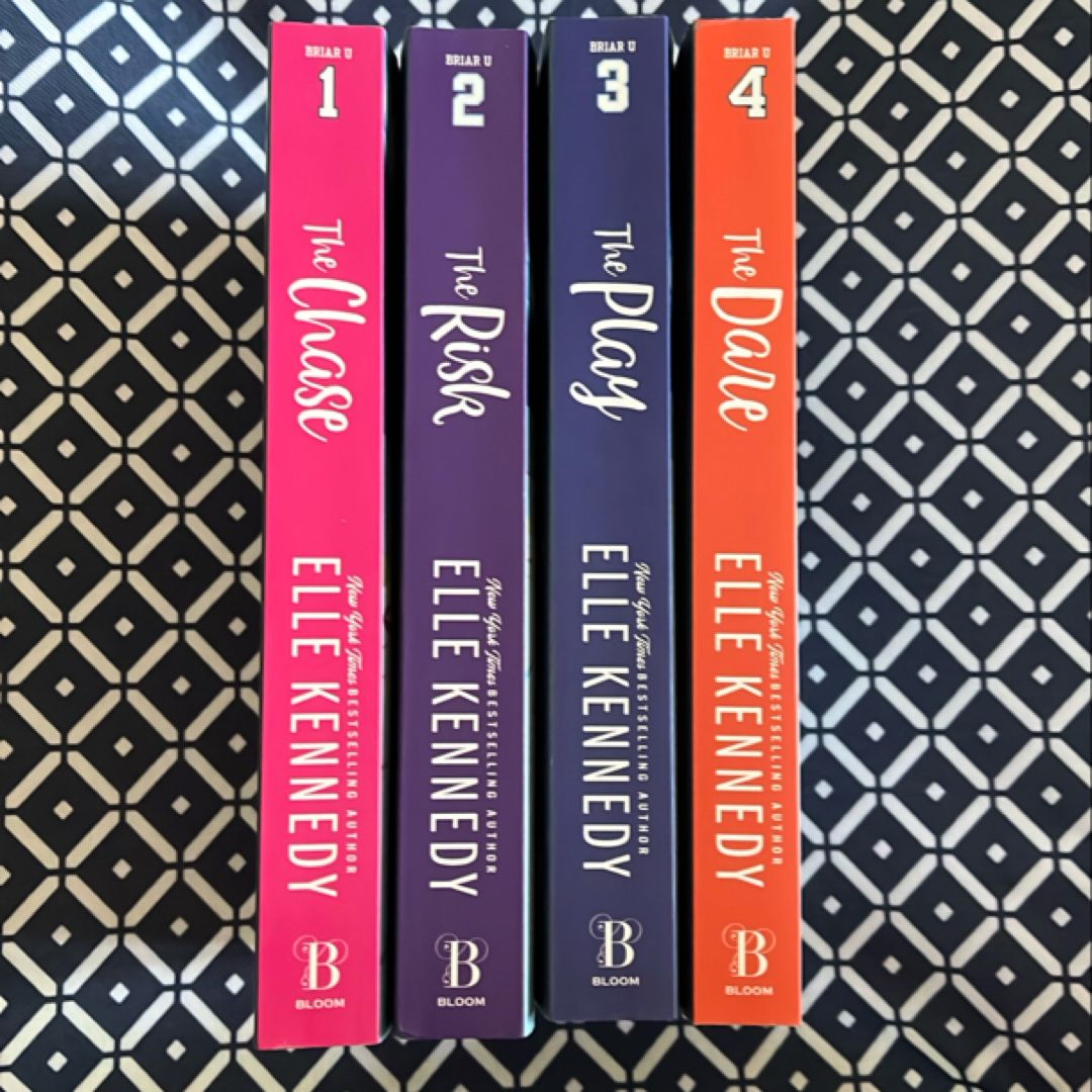Briar U Series 4 Books Collection Set By Elle Kennedy (The Chase, The Risk, The Play, The Dare)